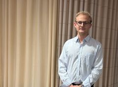 Gabriel Spångberg, en av vinnarna av Fastighetsägarnas stipendium
