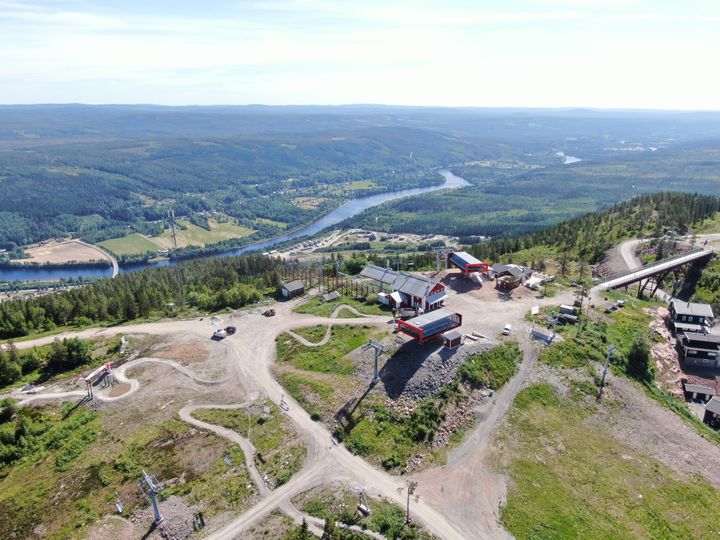 Utsikt över Branäs topp och Klarälven