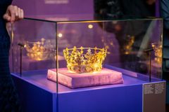 Brudkrona som anses ha ägts Katarina Jagellonica Foto: Silvestras Samsonas / National Museum of Lithuania.