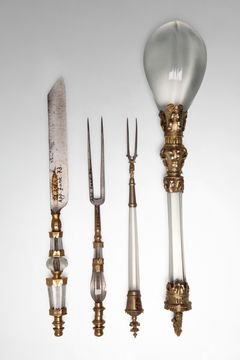 Renässansbestick med koppling till Katarina Jagellonica. Foto: Silvestras Samsonas / National Museum of Lithuania .