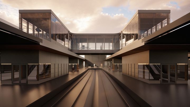 Visionsbild över hur Norra bron kommer att se ut.