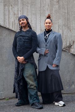 Syskonen Adam och Amina Seid Tahir från Uppsala har skapat en performance till konstmuseet. Gästpel av Köttinspektionen Dans 15 oktober. Foto: Hanna Ukura.