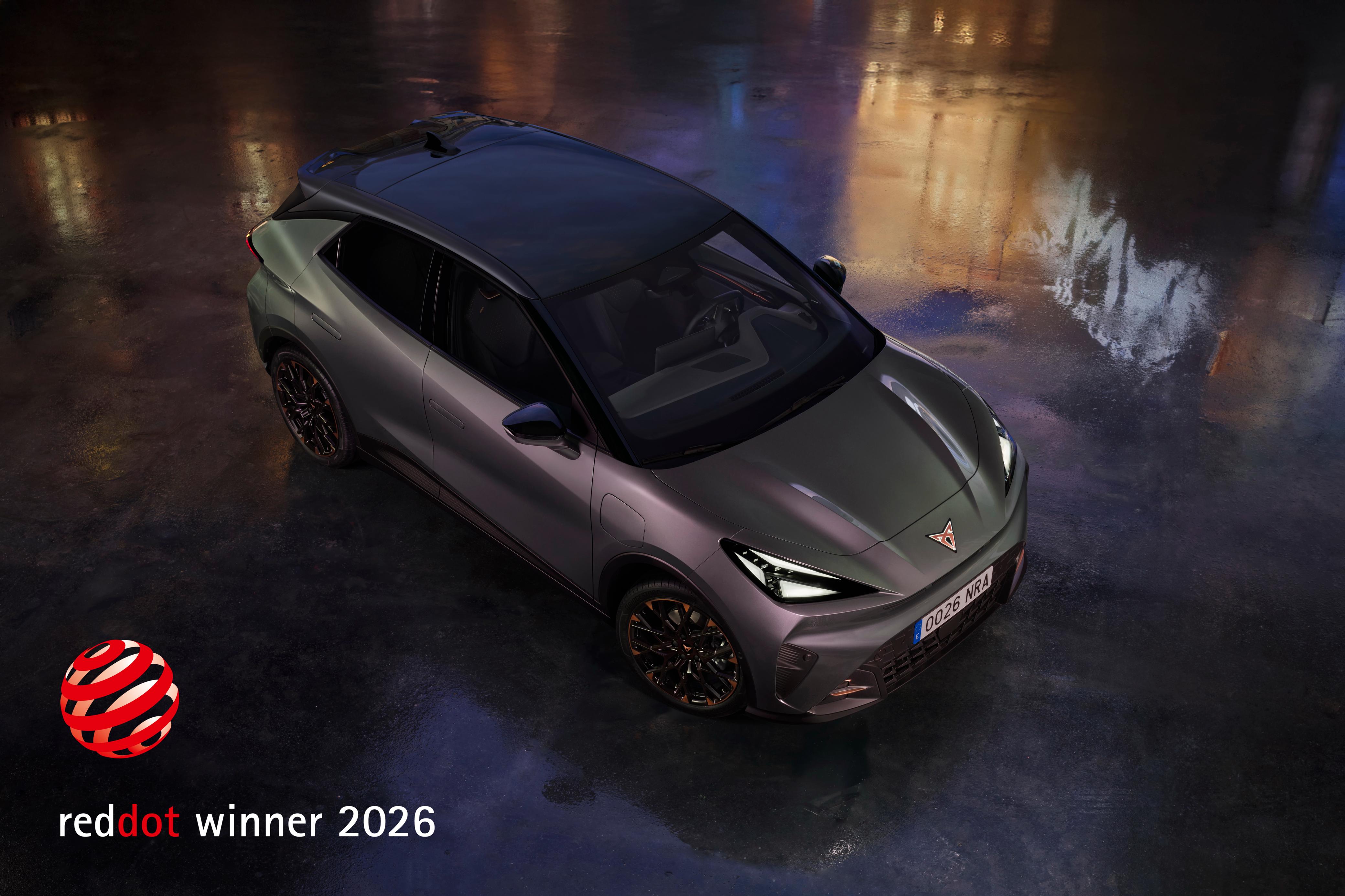 CUPRA Raval vinner Red Dot Award for Product Design 2026 – tillsammans med CUPRA Tindaya Showcar