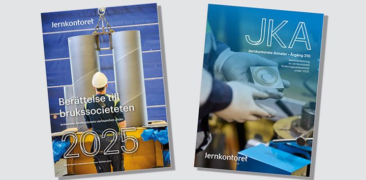 Bild på Berättelse till brukssocieteten och Jernkontorets Annaler.