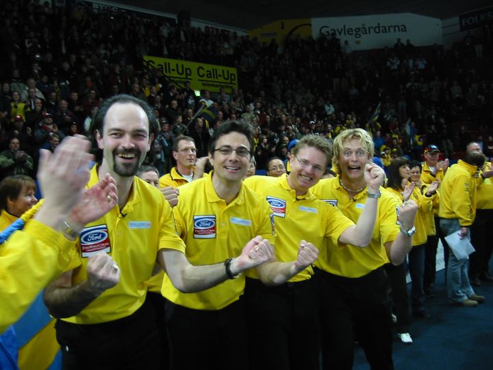 Lag Peja Lindholm. Foto: World Curling.