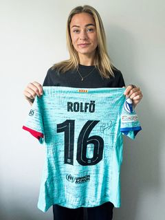 Fridolina Rolfö signerad tröja FC Barcelona_ borstställ nr 2