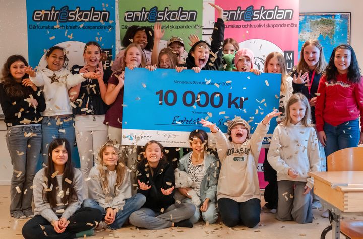 Vinnarna av Skolutmaningen 2024: Entréskolan klass 5:1 från Örebro