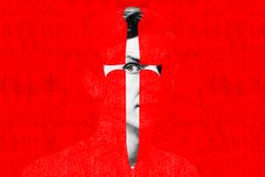 Macbeth, premiär 14 februari, Stora scenen. Foto Henrik Halvarsson, illustration Moa Romanova.