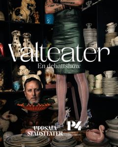 Valteater – en debattshow, ett samarbete mellan Uppsala stadsteater och P4 Uppland, fredag 28 augusti. Foto Karolina Henke.