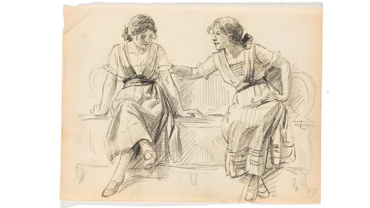 Du kan se Tryggelins skisser och teckningar i utställningen ”Nya Stockholm – sekelskiftet 1900”.