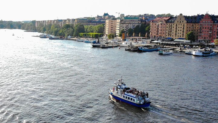 Stockholm sett från Mälaren. Foto: Arkipelag Rederi.