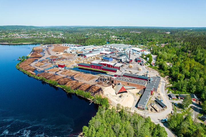 Moelvens nya pelletsfabrik kommer att helt integreras med Moelven Valåsens sågverk i Karlskoga. Foto: Moelven
