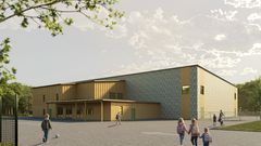Illustration gympasal utifrån