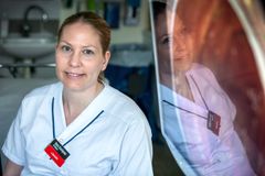 Sara Karlqvist, ST-läkare inom verksamhetsområde medicin. Foto: Håkan Risberg / Region Örebro län.