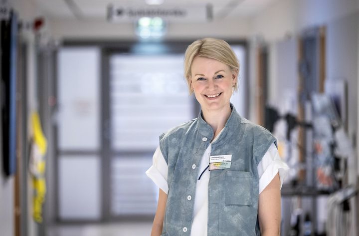 Jeanette Kittang, forskningssjuksköterska inom Verksamhetsområde urologi. Foto: Håkan Risberg, Region Örebro län.