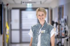 Jeanette Kittang, forskningssjuksköterska inom Verksamhetsområde urologi. Foto: Håkan Risberg, Region Örebro län.