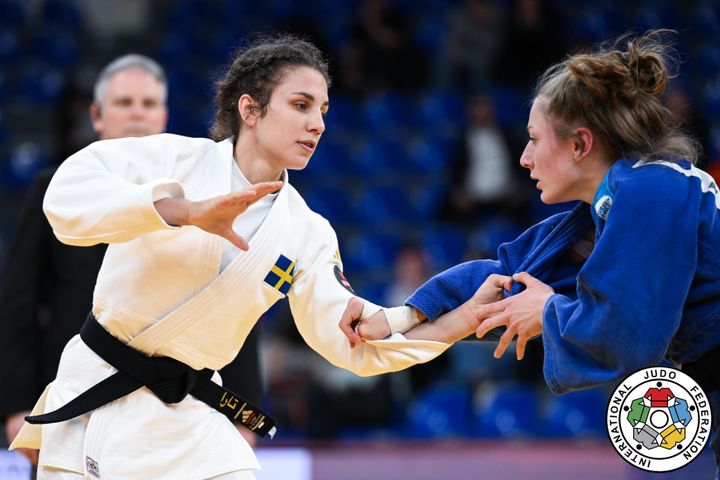 Tara Babulfath (i vitt) säkrade idag årets första medalj på världstouren i judo!