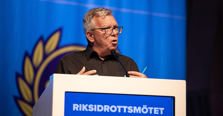 Thomas Persson, valberedningens ordförande vid Riksidrottsmötet 2023