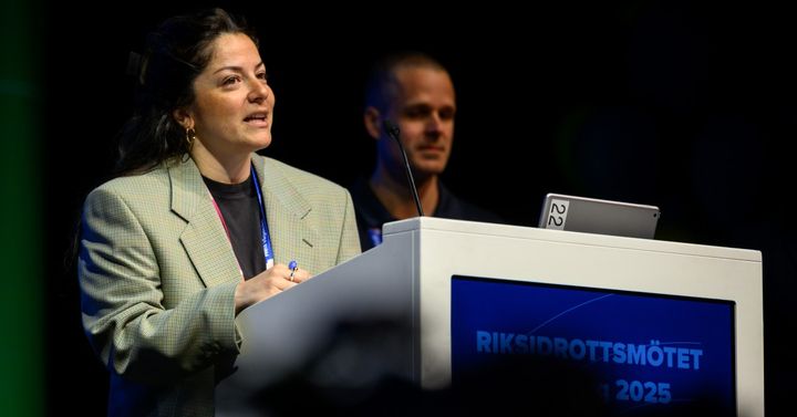 Victoria Escobar under Riksidrottsmötet i Göteborg