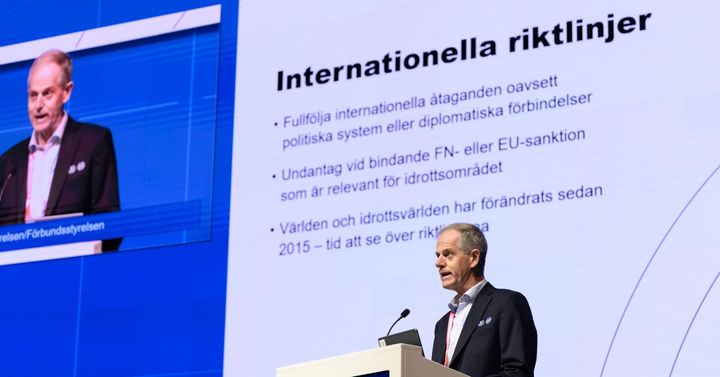 Toralf Nilsson, vice ordförande Riksidrottsförbundet under Riksidrottsmötet i maj 2025