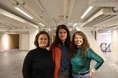 Sofia Öberg, Linnea Nilsson och Evelina Rydeker.