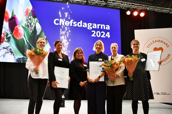 Årets utvecklingsarbete, årets förbättring och årets chef utsågs på Region Norrbottens chefsdagar.