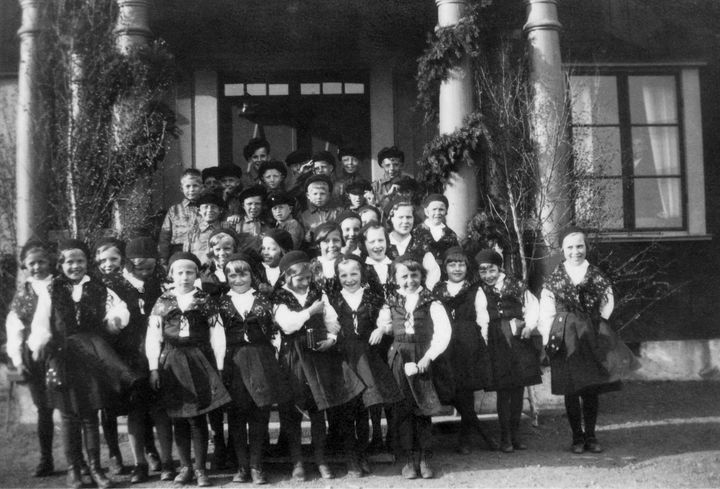 Vid invigningen av Svansteins arbetsstuga, 1932