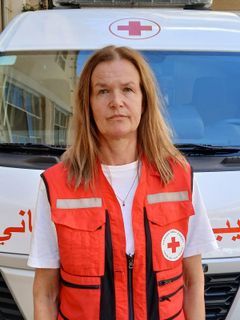 Anna Grauers Fischer, landrepresentant för svenska Röda Korset i Libanon.