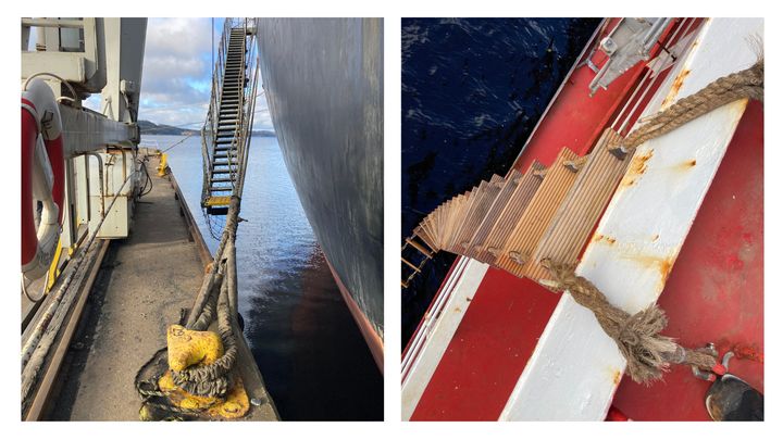 Brister på fallrep och nödlejdare.