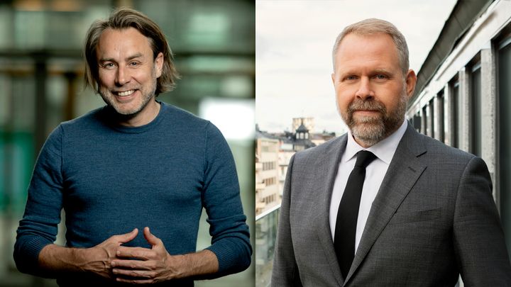 Martin Svensson, Managing Director på AI Sweden & Magnus Hedberg, vd för Akavia.