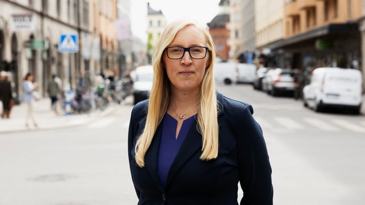 Caroline Lindeberg, förhandlare och rådgivare på Akavia. Foto: Åsa Hafmar