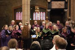 I söndagens vigningsmässa sjöng domkyrkokören