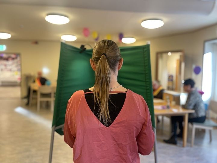 Kyrkans hus i Vårgårda var en av vallokalerna i omvalet 1 mars.