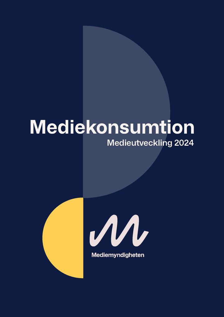 Bild på första sidan av rapporten Mediekonsumtion 2024