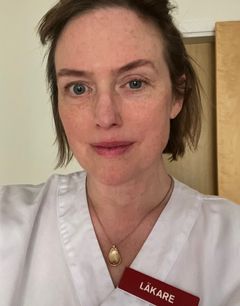 Agnes Edling, läkare inom kvinnosjukvården på Akademiska sjukhuset