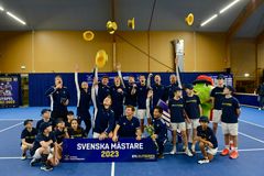 Fair Play TK herrar SM-guld 2023. Foto: Patrick Bengtsson / tennis.se