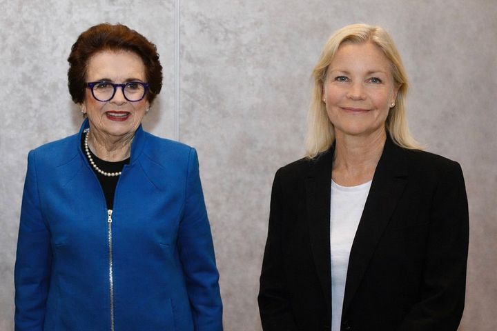 Billie Jean King och Åsa Hedin.