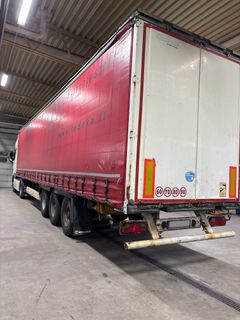 Den litauiska lastbilen som stoppades i Helsingborgs hamn den 11 april 2025.