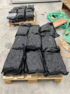 Hela beslaget på 32,8 kilo cannabis.