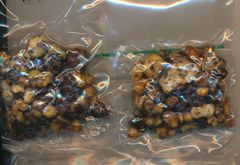 Beslagtagna påsar med narkotiska tryfflar.