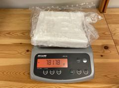 Ett av de sju paketen med kokain.