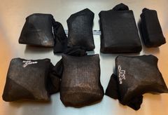 Beslaget av sju strumpor som innehöll paket med nästan tre kilo kokain.