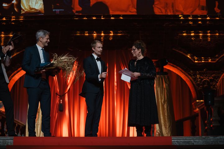 Vanna Rosenberg tillsammans med Björn Gustafsson och Peter Brune.