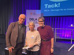 Palle Lundberg, vd på SKR, Lisa Olsson, Innovationschef på SKR och Malin de Verdier, vd på Adda.