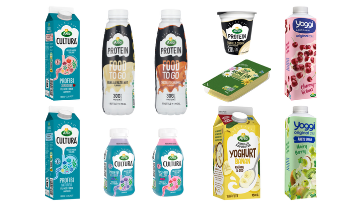 Höstens lansering från Arla spänner från praktiska vardagslösningar till produkter för stunder att njuta lite extra. Foto: Arla.
