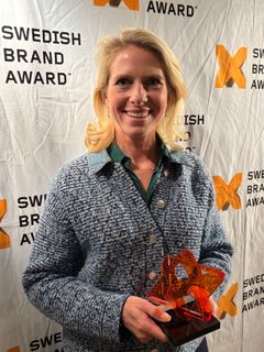 Kristina Hammerö på prisutdelningen