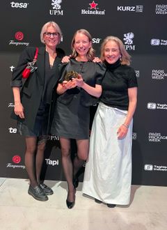 Från vänster Cecilia Nelin, IW Agency, Sara Borg, Arla, Karin af Malmborg, IW Agency.