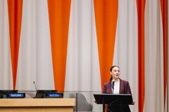 Paula Guillet de Monthoux, Secretary-General, World Childhood Foundation. Leaving No One Behind: United Nations High-Level Event on Ending Violence Against Children.