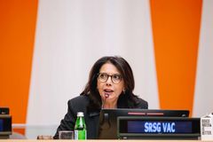 Najat Maalla M’jid, Special Representative of the Secretary-General on Violence against Children. Leaving No One Behind: United Nations High-Level Event on Ending Violence Against Children.