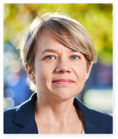 Jenni Ranhagen, ordförande för Industrirådets arbetsgrupp för transporter och infrastruktur